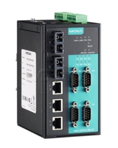 Сервер 4-портовый RS-232/422/485 в Ethernet Moxa NPort S8455I-SS-SC в Нефтеюганске Дополнительное оборудование для ОПС Pintop.ru