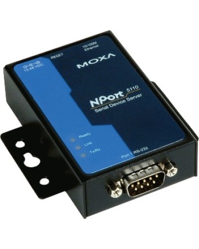 Сервер 1-портовый RS-232 в Ethernet Moxa NPort 5110 в Нефтеюганске Дополнительное оборудование для ОПС Pintop.ru