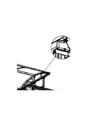 Кронштейн для стыковки турникета PERCo-RF01 0-09 в Нефтеюганске Дополнительное оборудование для СКУД Pintop.ru