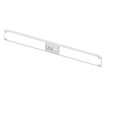 Фальшпанель с термометром в шкаф 19" 1U (черный) REM R-FPT-1U-9005