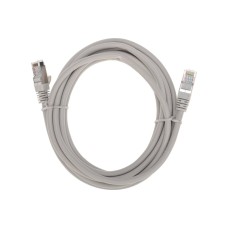 Патч-корд S/FTP, CAT 6A (10G), RJ45-RJ45, 28AWG, LSZH, серый, 3м REXANT 02-0390-3