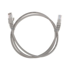 Патч-корд U/UTP, CAT 5e, RJ45-RJ45, 26AWG, LSZH, серый, 1м REXANT 02-0100-1