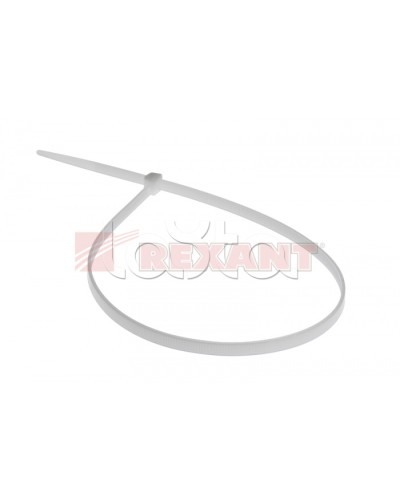 Хомут-стяжка нейлоновый 5х500 мм белый (100шт/уп) REXANT 07-0500 в Нефтеюганске Стяжки-хомуты Pintop.ru