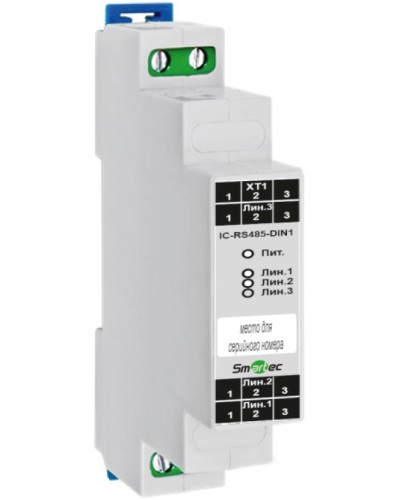 Преобразователь протокола Smartec IC-RS485-DIN1 в Нефтеюганске Адресная система охранно-пожарной радиоканальной сигнализации Smartec Pintop.ru
