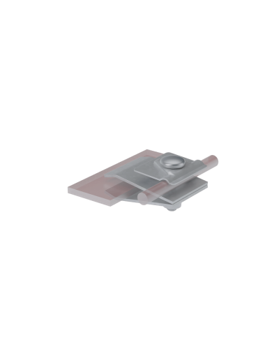 Фальцевый держатель H60 мм для прутка Ø 5-10 мм TD КМ-Профиль (FD-H60-D5-10 TD) в Нефтеюганске Монтажные материалы Pintop.ru