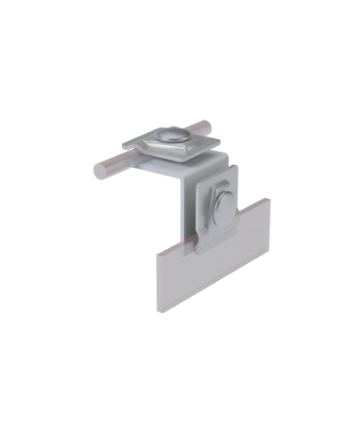 Фальцевый держатель H50 мм для прутка Ø 5-10 мм КМ-Профиль (FD-H50-D5-10) в Нефтеюганске Монтажные материалы Pintop.ru