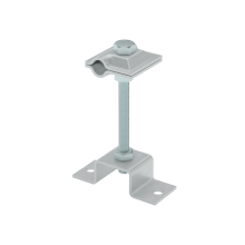 Универсальный соединитель на мостовой опоре для прутка Ø 5-10 мм H130 КМ-профиль (USMO-H130-5-10)