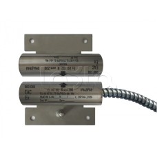 Извещатель охранный точечный магнитоконтактный взрывозащищённый Магнито-контакт Ех ИО102 N исп.251 (торцевой), с постоянно присоединенным кабелем в металлорукаве (штатно кабель 2х0,75 - 1м), 1Ex d IIC T6 Gb / РB Ex d I Mb АТФЕ.425119.171