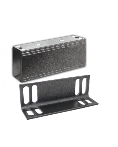 Замок электромагнитный Олевс М1-200 с уголком серебряный антик в Нефтеюганске Электромагнитные замки Pintop.ru