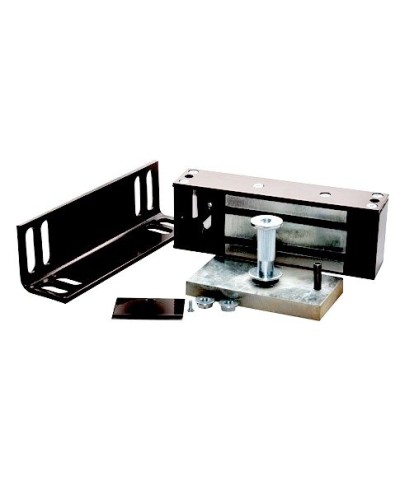 Замок электромагнитный Олевс М2-300 с уголком черный в Нефтеюганске Электромагнитные замки Pintop.ru