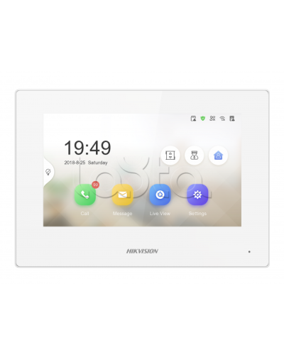 IP видеодомофон сенсорный Hikvision DS-KH6320-LE1/White(B) в Нефтеюганске Абонентские IP устройства Pintop.ru
