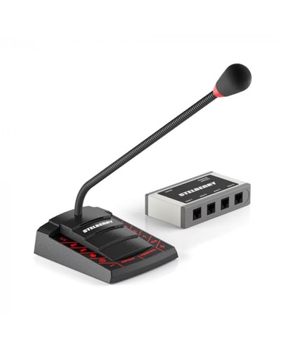 Пульт громкого оповещения STELBERRY F-741 в Нефтеюганске Микрофонные консоли и микрофоны Pintop.ru