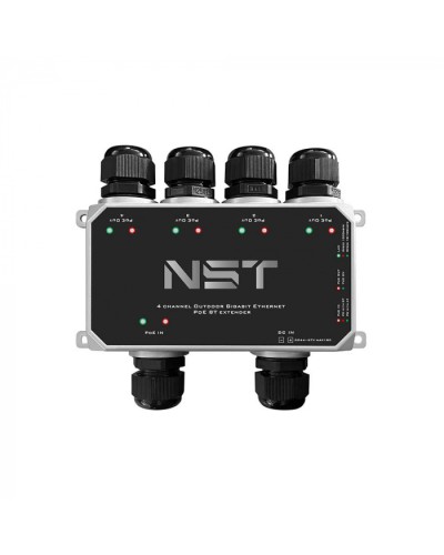 Уличный Ultra PoE удлинитель - коммутатор Gigabit Ethernet до 250м на 5 портов NST NS-EXSW-5GP/W в Нефтеюганске Дополнительное оборудование для сетей Pintop.ru