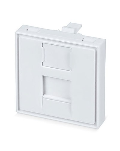 Вставка 45x45 (Mosaic) для 1 модуля формата Keystone Jack (FP-45-1M) Пожтехкабель СКС (202-031) (аналог Mosaic) в Нефтеюганске Модули Keystone Pintop.ru