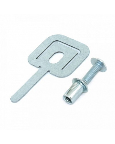 Комплекты для крепления ОКЛ с использованием винта, заклепки и хомута FR ПР-25 (100 шт) Промрукав (PR08.5203) в Нефтеюганске Огнестойкие кабельные линии Pintop.ru