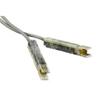 Патч-корд 110 тип - 110 тип, 1 пара, 1 м, серый LANMASTER LAN-P1-P1-1m