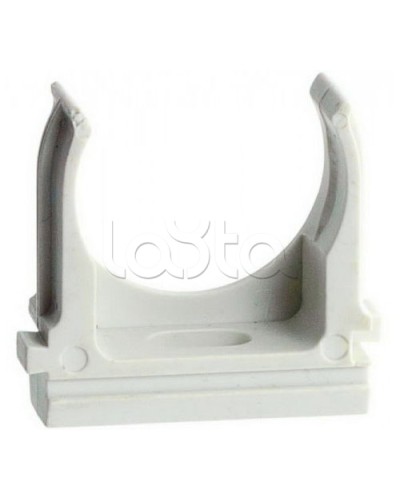 Держатель (клипса) для гофрированной или жесткой гладкой трубы D16 мм Экопласт 41716 в Нефтеюганске Держатели, клипсы, скобы Pintop.ru