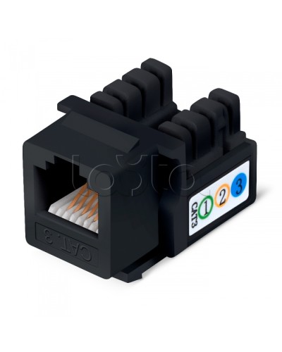 Вставка Cabeus KJ-RJ12-90-BK в Нефтеюганске Модули Keystone Pintop.ru