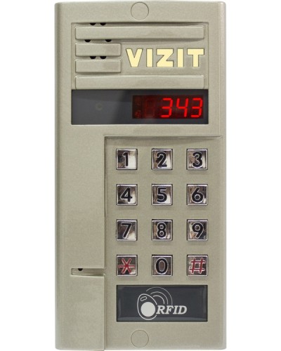 Блок вызова для совместной работы с БУД-302 VIZIT БВД-343F в Нефтеюганске Блоки вызова многоабонентные Pintop.ru