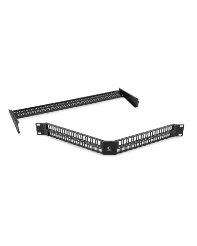 Угловая модульная патч-панель 19, 48 портов, 1U Cabeus (PLBHD-48-CON) в Нефтеюганске Патч панель Pintop.ru