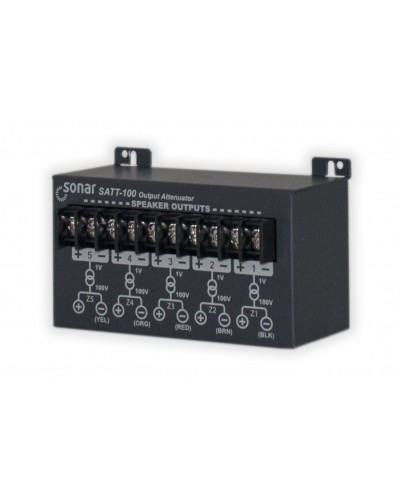 Блок аттенюаторов для настольныx усилителей Sonar SATT-100 в Нефтеюганске Система оповещения и трансляции Sonar Pintop.ru