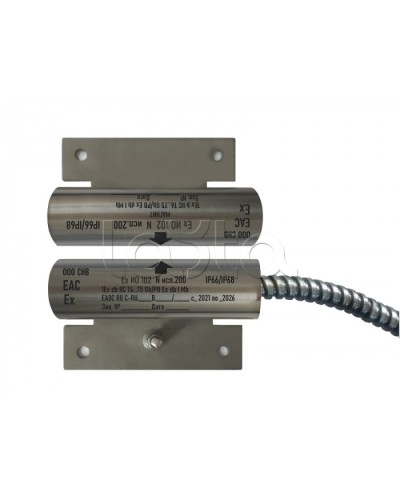 Извещатель охранный точечный магнитоконтактный взрывозащищённый Магнито-контакт Ех ИО102 N исп.301 (торцевой), с постоянно присоединенным кабелем в металлорукаве (штатно кабель 3х0,75 - 1м), 1Ex d IIC T6 Gb / РB Ex d I Mb АТФЕ.425119.171 в Нефтеюганске Изв