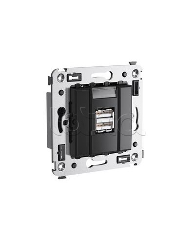 Устройство зарядное Avanti, Черный квадрат DKC 4402543 в Нефтеюганске Блоки розеток Pintop.ru