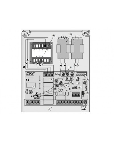 Блок управления для приводов распашных ворот Came 002ZA3P в Нефтеюганске Автоматизация ворот Pintop.ru