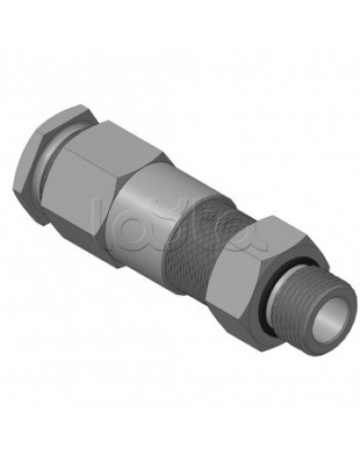 Кабельный ввод для бронированного кабеля с двойным уплотнением резьбой G1/2, внешним диаметром кабеля D=11-15 мм и проходным диаметром кабеля d=6-10 мм Спектрон КВБ-15/10-2У-М-G1/2 в Нефтеюганске Аксессуары для кабель-канала Pintop.ru