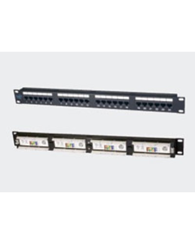 Патч-панель 19, 1U, 24xRJ45 категория 5е Eurolan (27B-U5-24BL) в Нефтеюганске Патч панель Pintop.ru