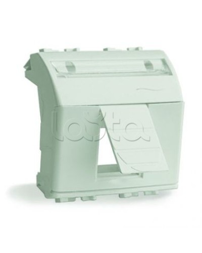 Адаптер для информационных разъемов R&M, белый, 2 мод. DKC 76612B в Нефтеюганске Аксессуары для стоек и шкафов Pintop.ru