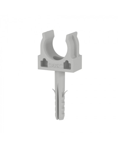 Держатель с защёлкой и дюбелем, в комплекте с винтом розница D16 (100 шт/уп) DKC (51316R) в Нефтеюганске Держатели, клипсы, скобы Pintop.ru
