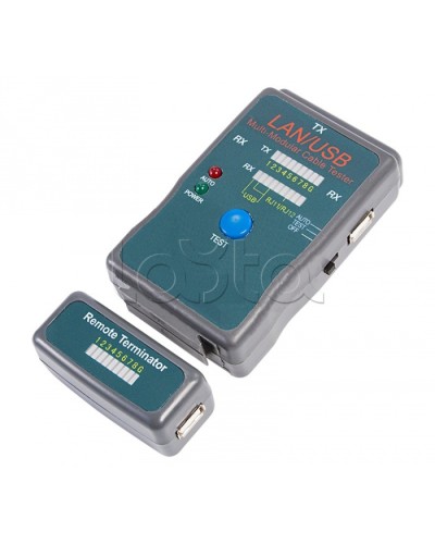 Тестер кабеля универсальный RJ-45+USB (HY-251454CT) REXANT 12-1011 в Нефтеюганске Тестеры для систем видеонаблюдения Pintop.ru