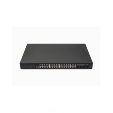Управляемый L2 PoE коммутатор Gigabit Ethernet на 24 RJ45 PoE + 4 x GE Combo Uplink порта NST NS-SW-24G4G-PL
