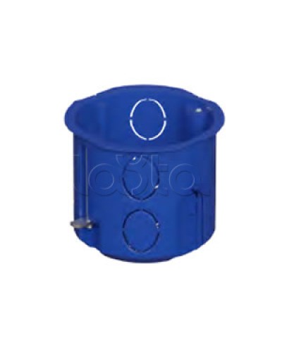 Коробка установочная для г/к D68x62мм с металл. лапками, межцентр 71мм, синий IP20 (1шт) Экопласт (44665-1) в Нефтеюганске Распределительные коробки Pintop.ru