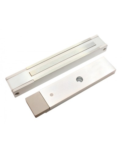 Электромагнитный замок с датчиком состояния двери ALeko ALM-300P (24В белый) в Нефтеюганске Электромагнитные замки Pintop.ru