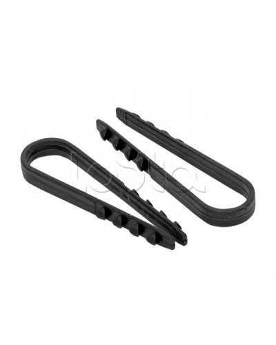 Дюбель-хомут для круглого кабеля (5-10мм) черный (100шт.) EKF PROxima (plc-ncc-5x10b) в Нефтеюганске Крепеж: Дюбели, шурупы, саморезы Pintop.ru