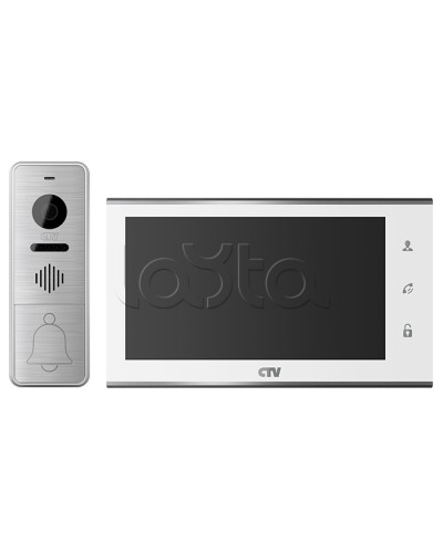 Комплект видеодомофона CTV-DP4705AHD (белый) в Нефтеюганске Комплекты домофонов Pintop.ru