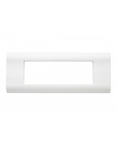 Рамка французский стандарт 6 модулей 45 × 22,5 мм, белый Eurolan (16M-00-06WT) в Нефтеюганске Комбинированные настенные розетки Pintop.ru