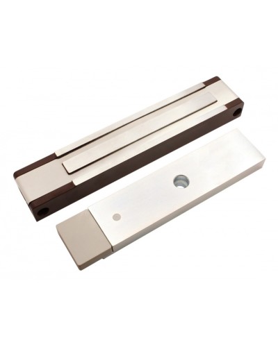 Электромагнитный замок с датчиком состояния двери ALeko ALM-400P (24В коричневый) в Нефтеюганске Электромагнитные замки Pintop.ru