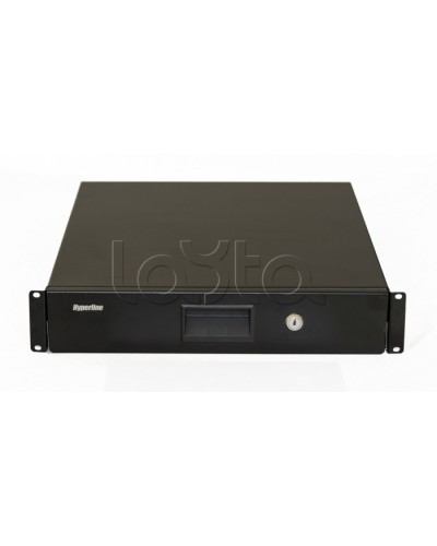 Полка (ящик) для документов Hyperline (TDR3-2U-460-RAL9004) в Нефтеюганске Полки для шкафов и стоек Pintop.ru