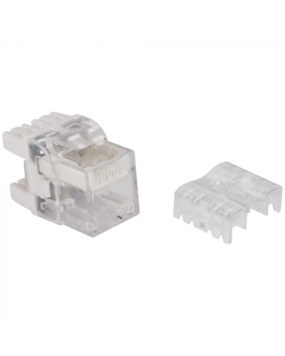 Модуль Keystone, RJ45, кат.5E, UTP, 180 градусов, с индикатором, белый LANMASTER LAN-OKi45U5E/180 в Нефтеюганске Коннекторы Pintop.ru