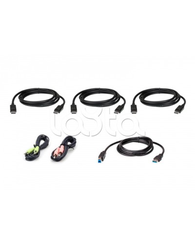 Комплект KVM-кабелей USB DisplayPort Triple Display (1.8м) ATEN 2L-7D02UDPX6 в Нефтеюганске Видеоусилители, Модуляторы, Делители Pintop.ru