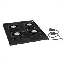 Панель вентиляционная с 4 вентиляторами Cabeus TRAY-80-BK