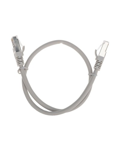 Патч-корд S/FTP, CAT 6A (10G), RJ45-RJ45, 28AWG, LSZH, серый, 0,5м REXANT 02-0390-05 в Нефтеюганске Патчкорды (медные) Pintop.ru