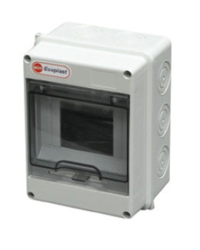 Шкаф настенный, 8-9 модулей, IP65 Экопласт 46408 в Нефтеюганске Боксы для автоматов Pintop.ru