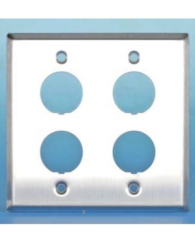 Панель лицевая для 4-х промышленных модулей Hyperline FP-IE-U-4-SL в Нефтеюганске Аксессуары для кабель-канала Pintop.ru