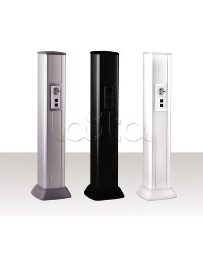 Колонна алюминевая 0,71 м, цвет черный DKC 09593 в Нефтеюганске Аксессуары для стоек и шкафов Pintop.ru