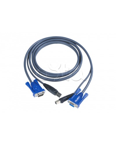 КВМ-кабель с интерфейсами USB, VGA (3м) ATEN 2L-5003U в Нефтеюганске Видеоусилители, Модуляторы, Делители Pintop.ru