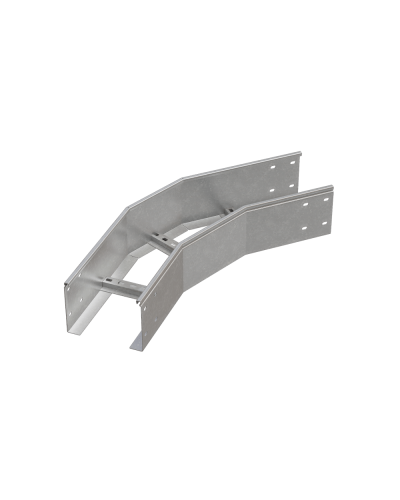 Угол лестничный горизонтальный 45 гр. 150х600х1,5 мм HD85 N КМ-профиль (LGL45-150-600-1.5 HD85 N) в Нефтеюганске Аксессуары для лотков Pintop.ru